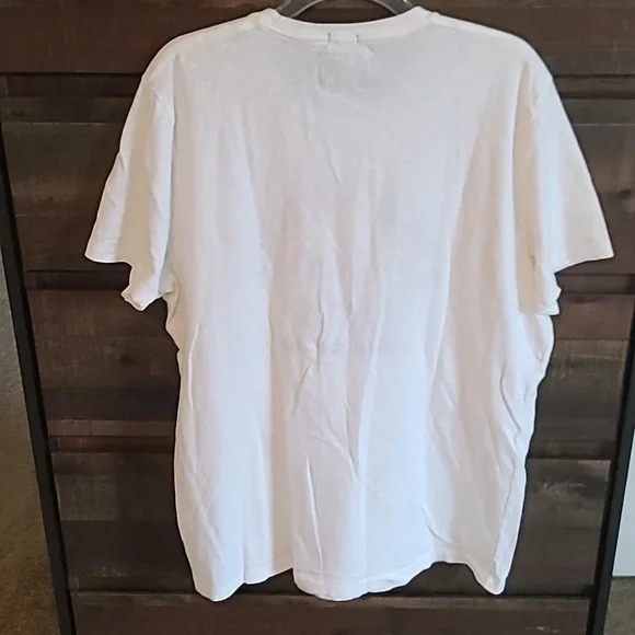 Abercrombie & Fitch White Tee with Navy Logo - Picture 4 of 4